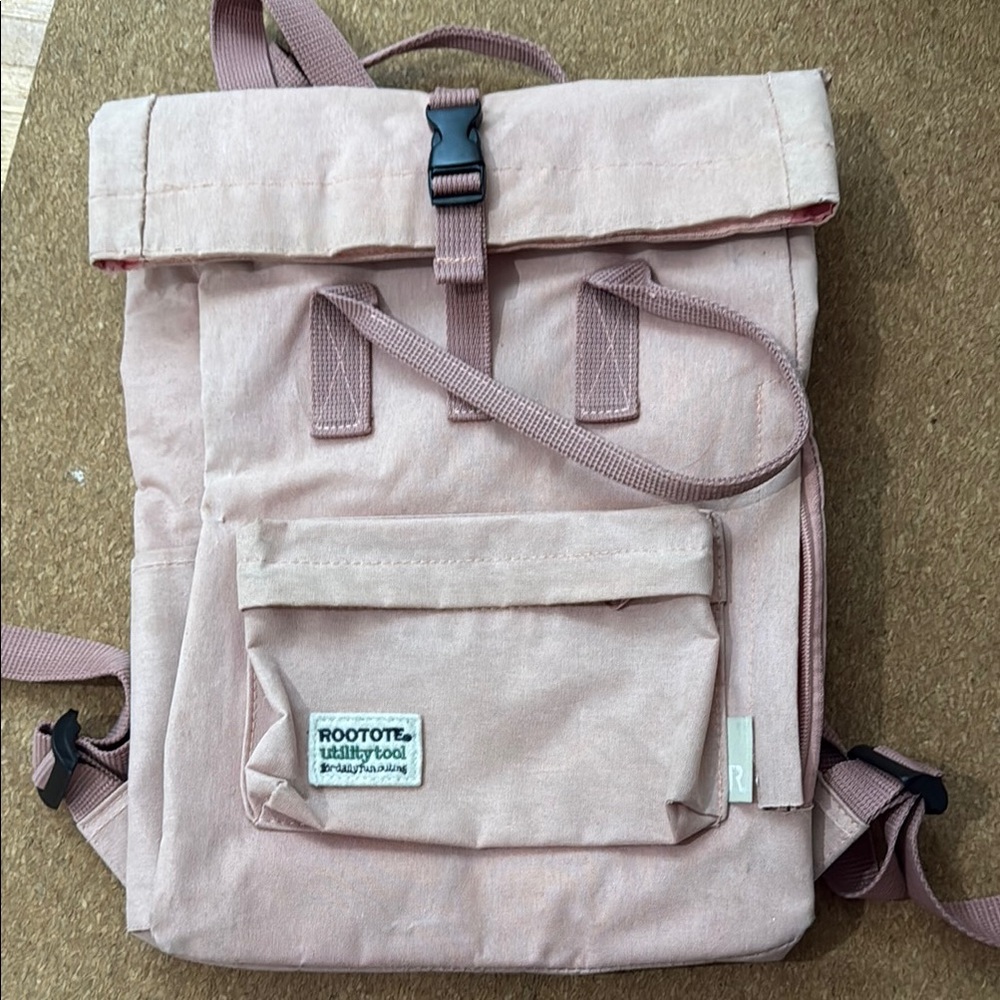 Free with purchase rootote pink backpack
